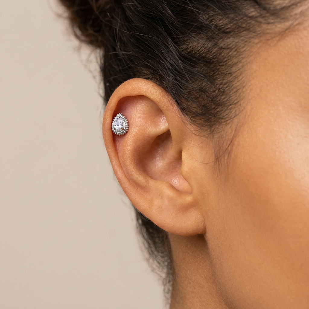 Labret Iris — Titane & Zircon