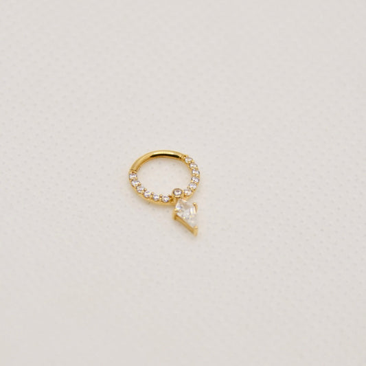 Anneau Éclipse — Or 14k & Zircons