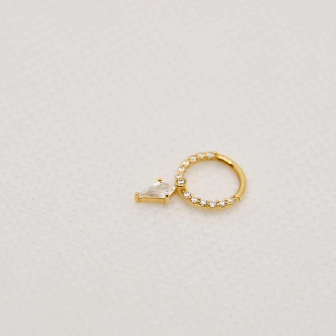 Anneau Éclipse — Or 14k & Zircons