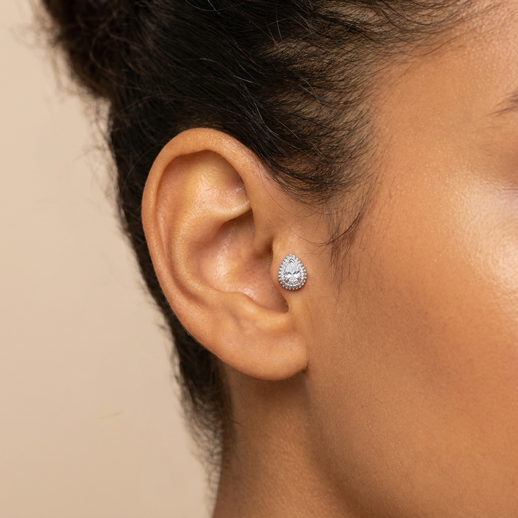Labret Iris — Titane & Zircon
