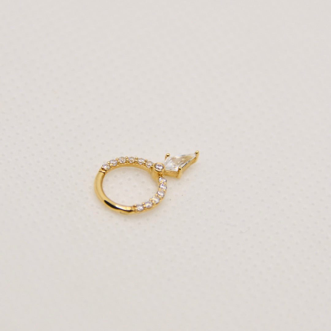 Anneau Éclipse — Or 14k & Zircons