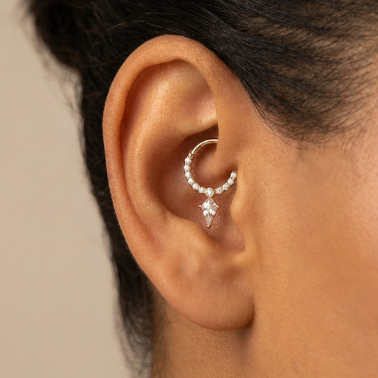 Anneau Éclipse — Or 14k & Zircons
